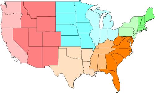 Continental USA Map